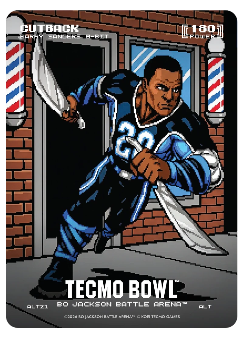 Barry Sanders 8-bit alt art