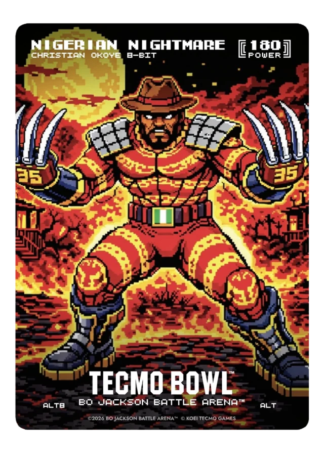 Nigerian Nightmare — Christian Okoye 8-bit
