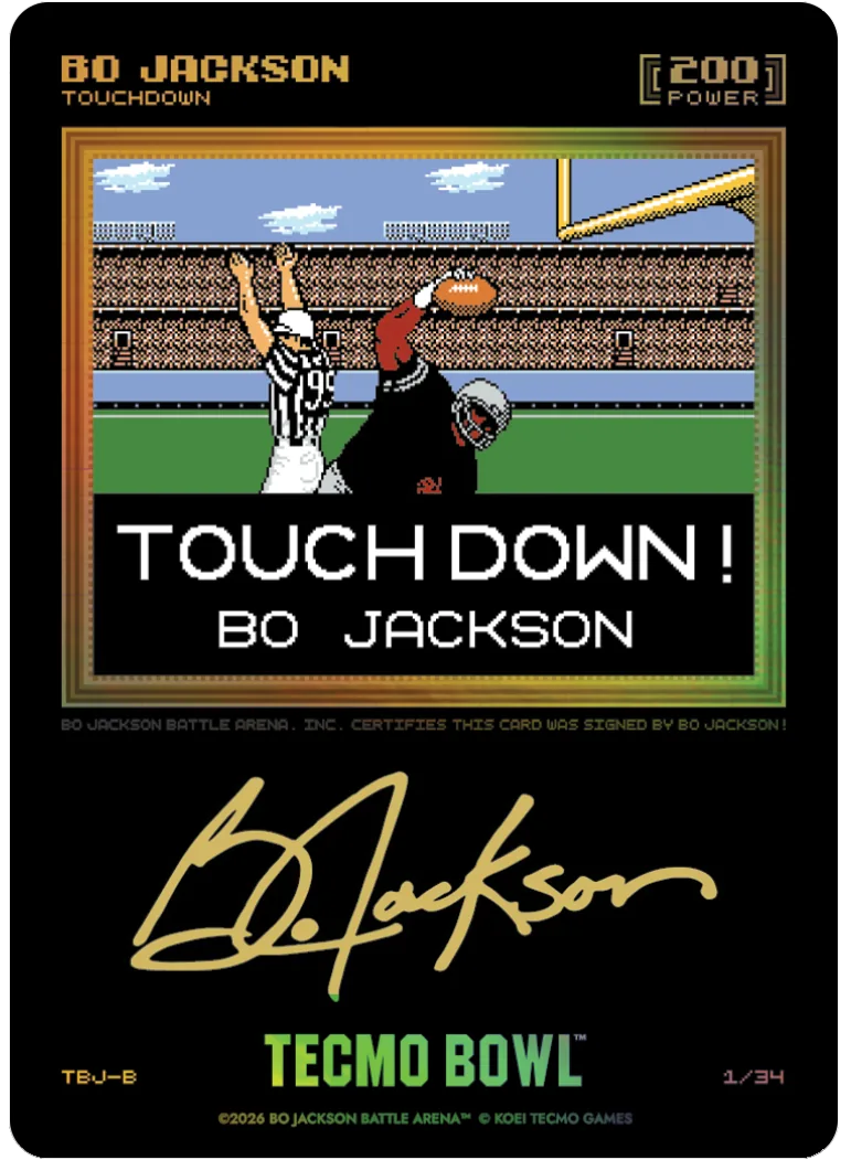 Black Touchdown Bo Jackson /34