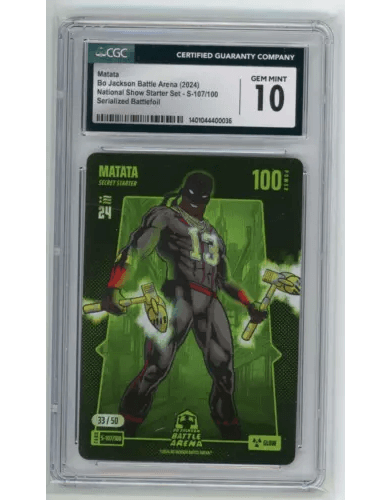 Bo Jackson Battle Arena NSCC | MATATA | S-107/100 Secret Starter | #33/50 | Grade: CGC 10