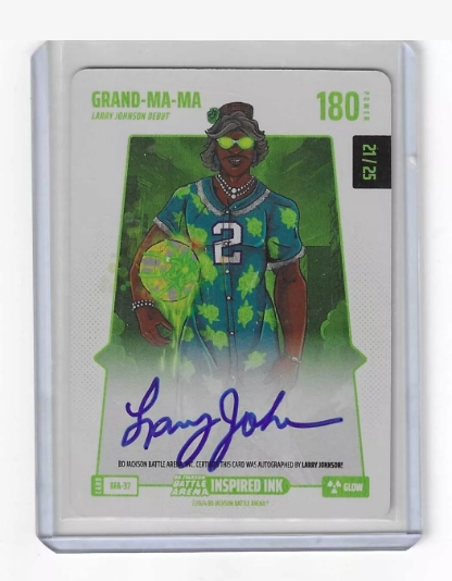 2024 Bo Jackson Battle Arena Grand-Ma-Ma Auto #21/25 Larry Johnson Alpha Edition | Grade: Raw